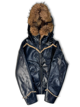 Leather Hoodie Coppermine